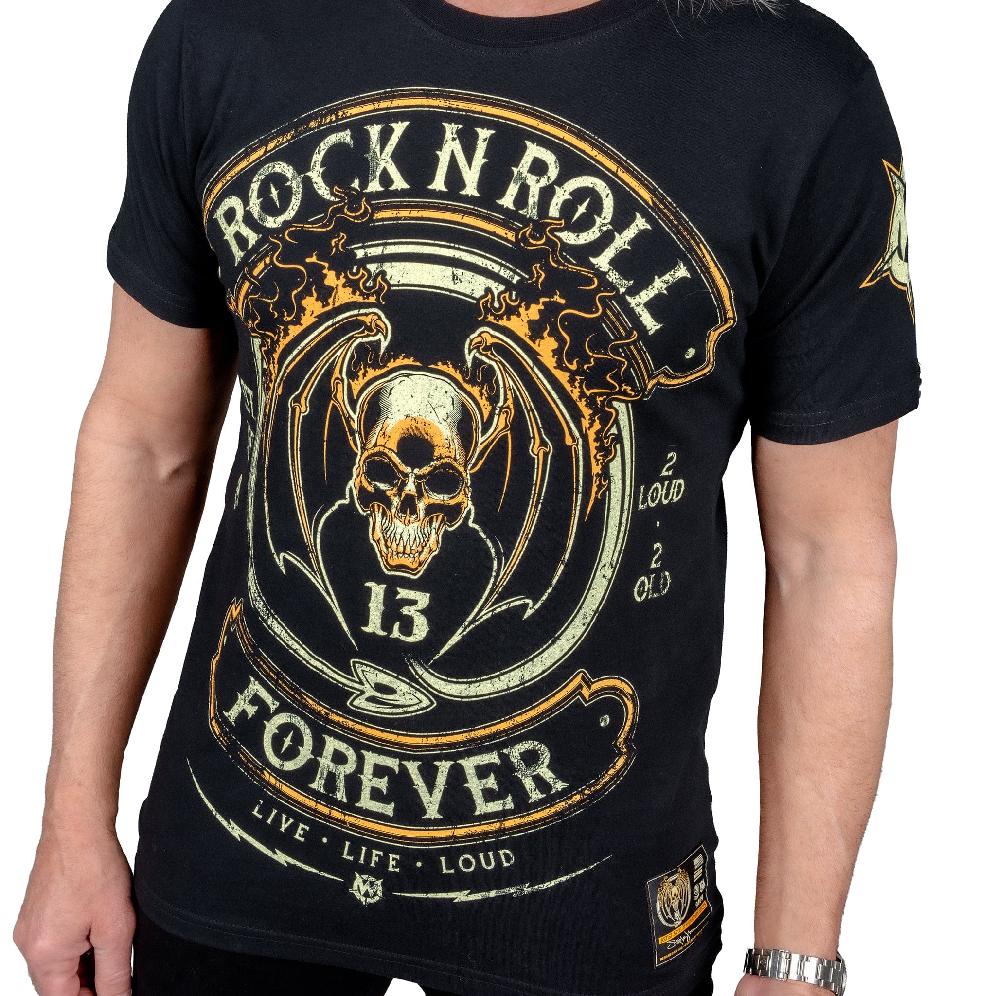 Artist Asylum Collection T-Shirt Rock N Roll Forever Tee