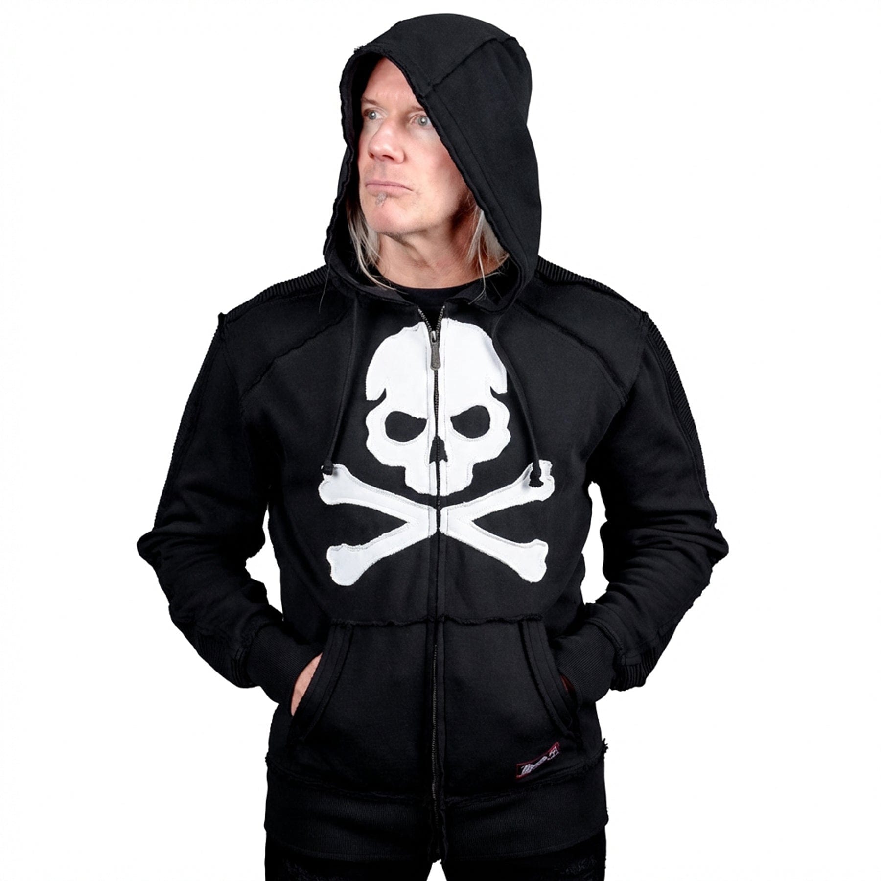 Artist Asylum Collection Hoodie White Skull Hoodie