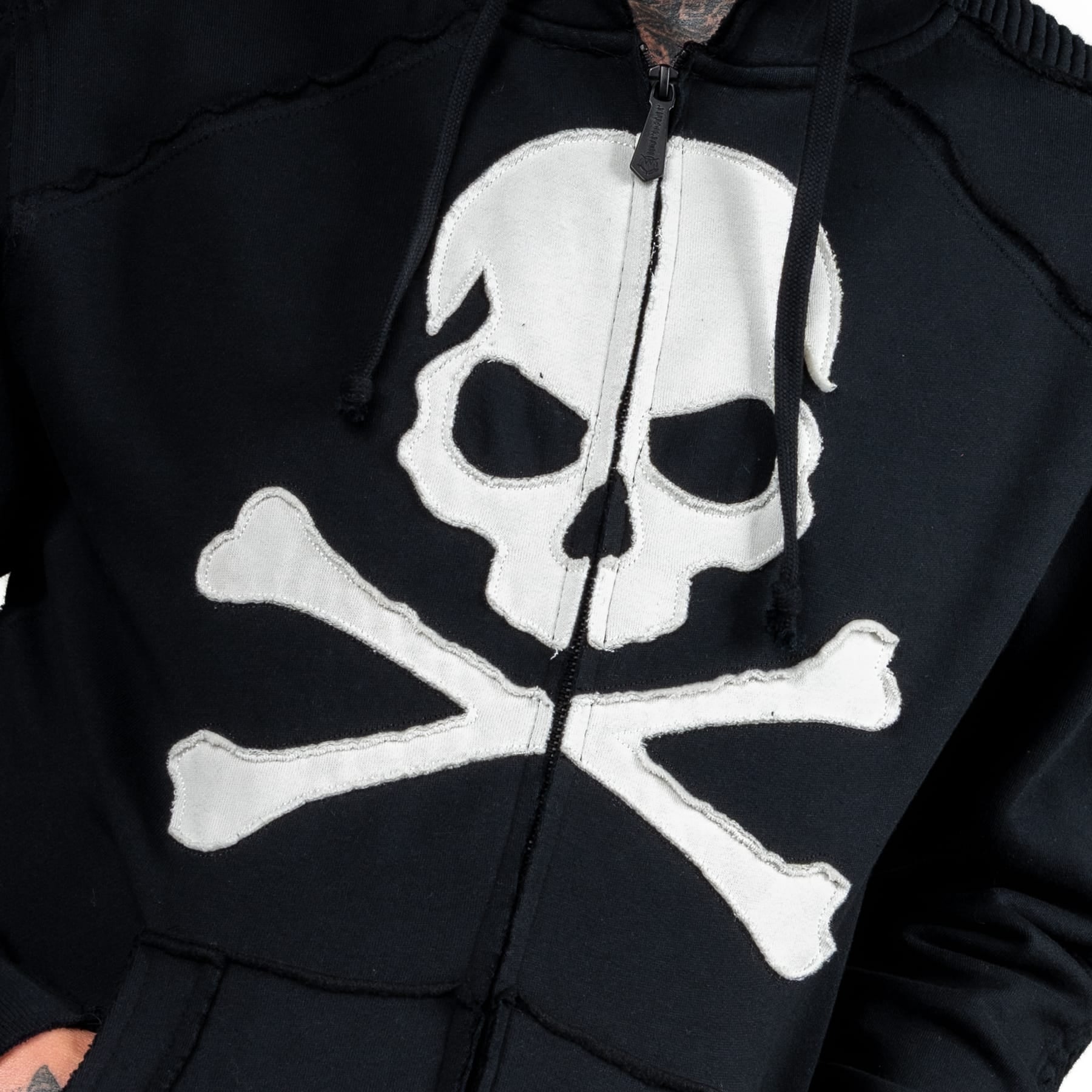 Artist Asylum Collection Hoodie White Skull Hoodie