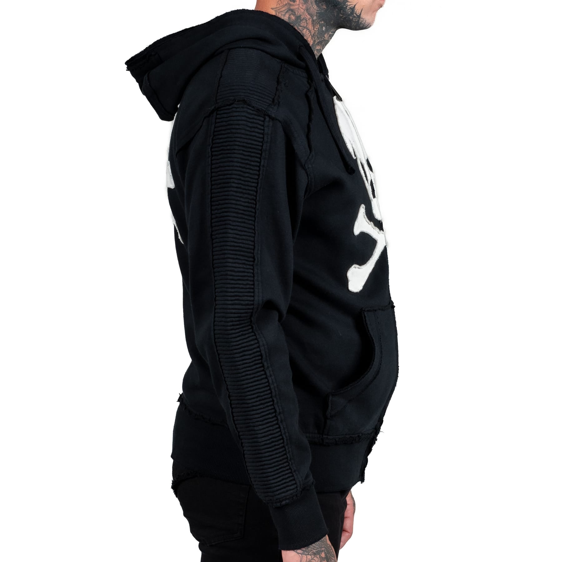 Artist Asylum Collection Hoodie White Skull Hoodie