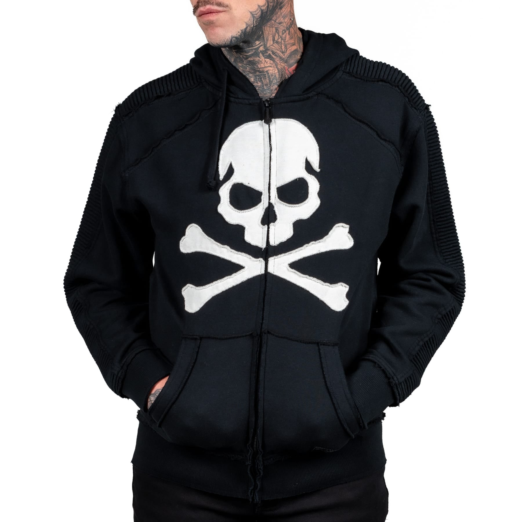 Artist Asylum Collection Hoodie White Skull Hoodie