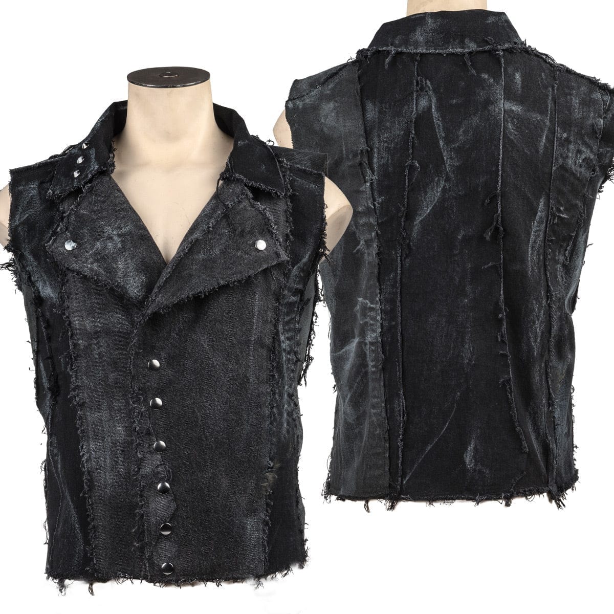 Custom Chop Shop Jacket Copy of Wornstar Custom Handmade - Vest - Defender Denim
