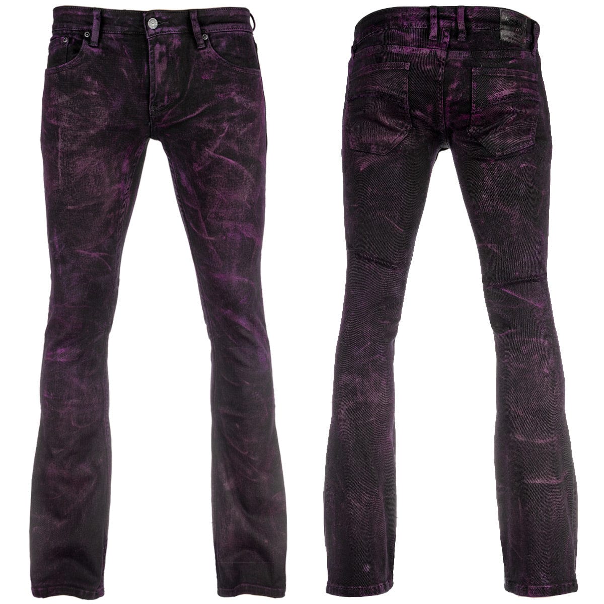 Custom Chop Shop Pants Copy of Wornstar Custom Jeans - Purple Haze Alloy Washed