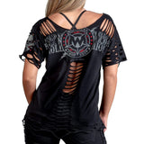 Custom Chop Shop T-Shirt Custom Cut Tee - Electric