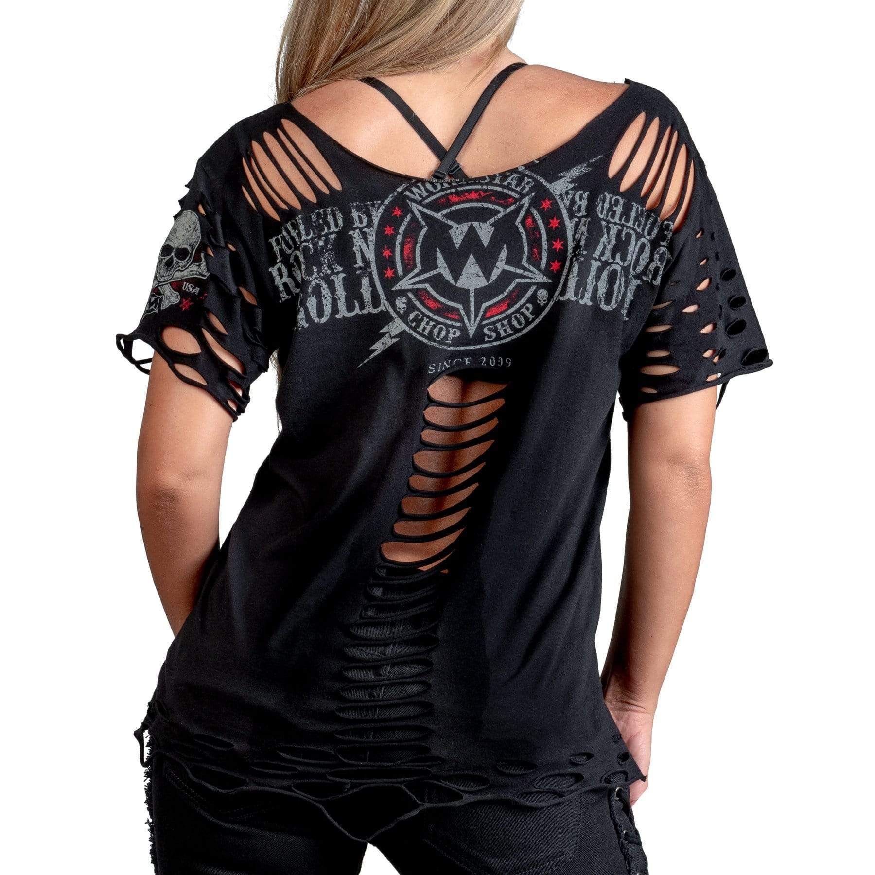 Custom Chop Shop T-Shirt Custom Cut Tee - Electric