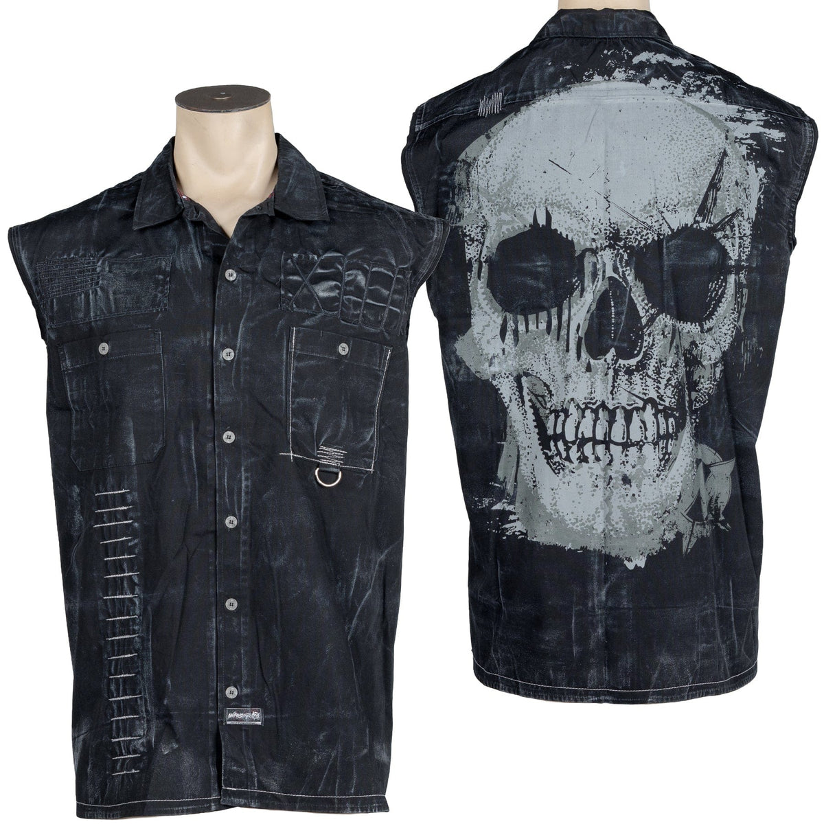 Custom Chop Shop T-Shirt Custom Work Shirt -  Sleeveless - Ready to Ship - Size XL