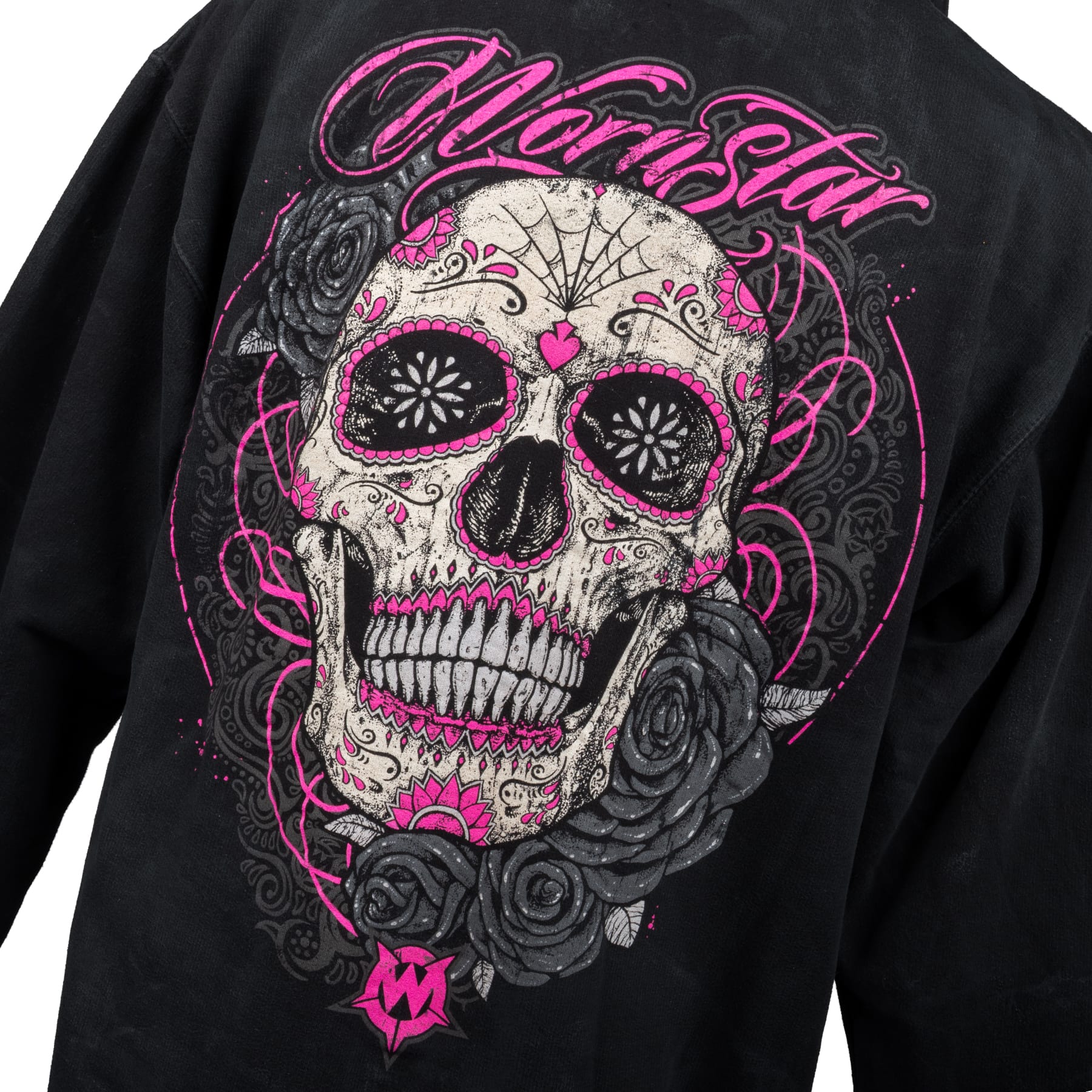 Custom Chop Shop Jacket Custom Zip Hoodie - Calavera - Vintage Wash