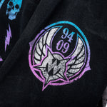 Custom Chop Shop Jacket Custom Zip Hoodie - Live Life Loud - Vintage Wash