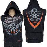 Custom Chop Shop Jacket Custom Zip Hoodie - Sleeveless High Octane Hoodie