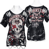 Custom Chop Shop T-Shirt Death Mechanic Custom Tee - Distressed Cut Tee