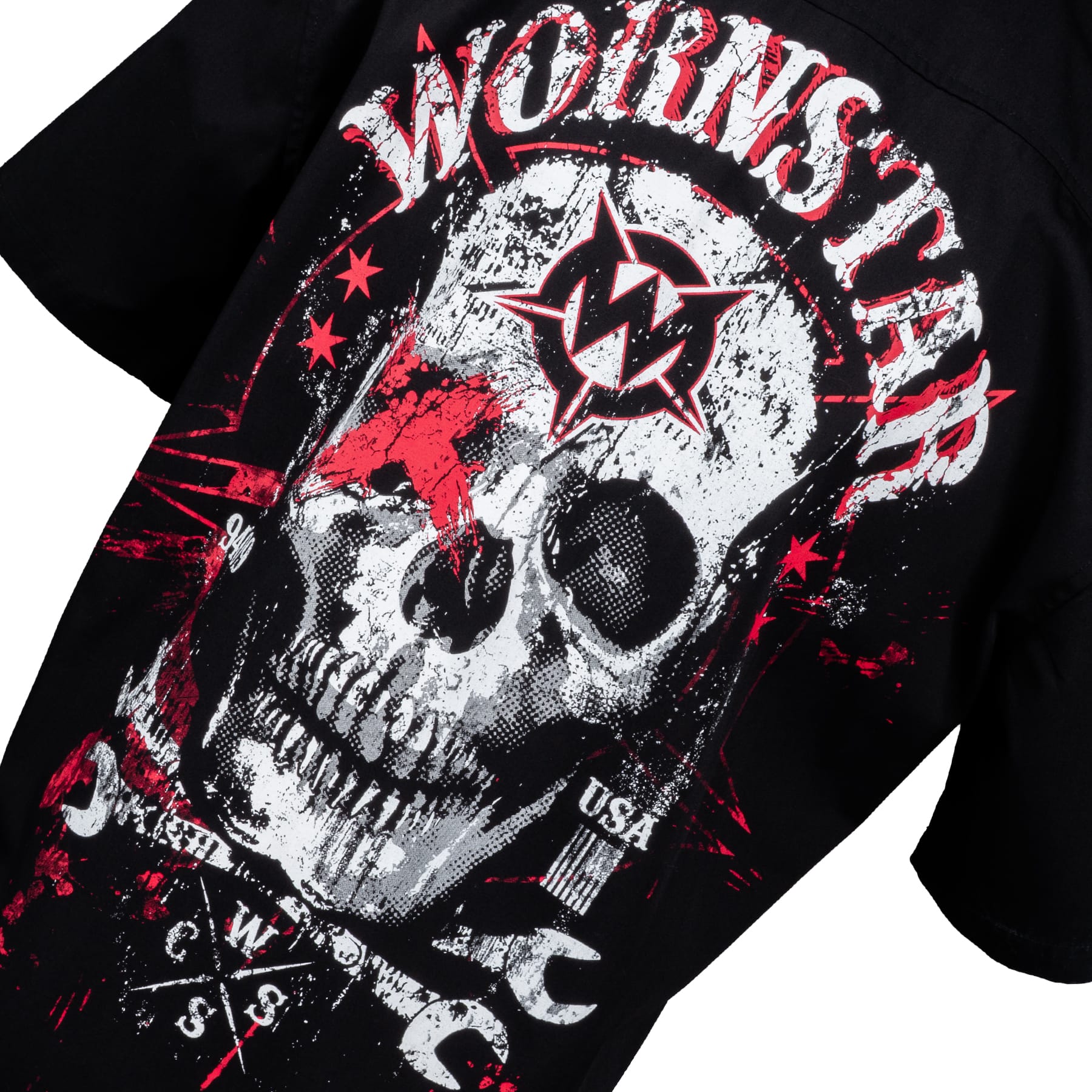 Custom Chop Shop Button Down Death Mechanic Work Shirt