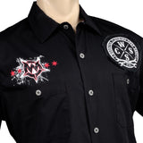 Custom Chop Shop Button Down Death Mechanic Work Shirt