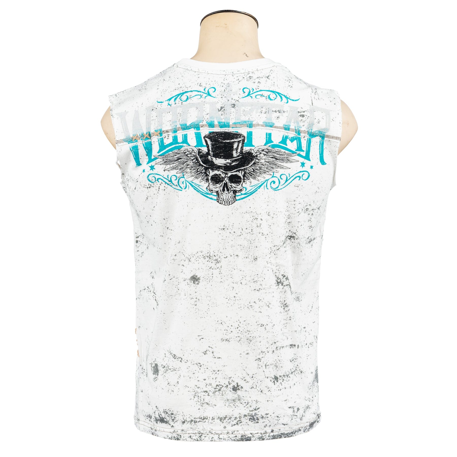 Custom Chop Shop T-Shirt Elegantly Wasted White Custom Tee - Sleeveless