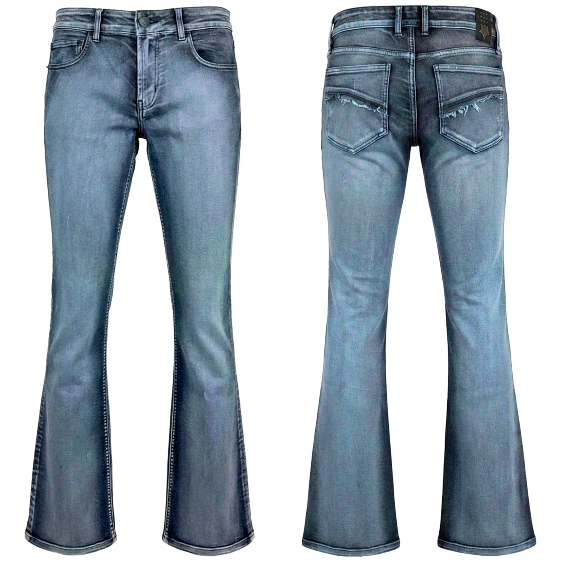 Custom Chop Shop Pants 32 Hellraiser Coated Jeans - Blue Steel - Sample