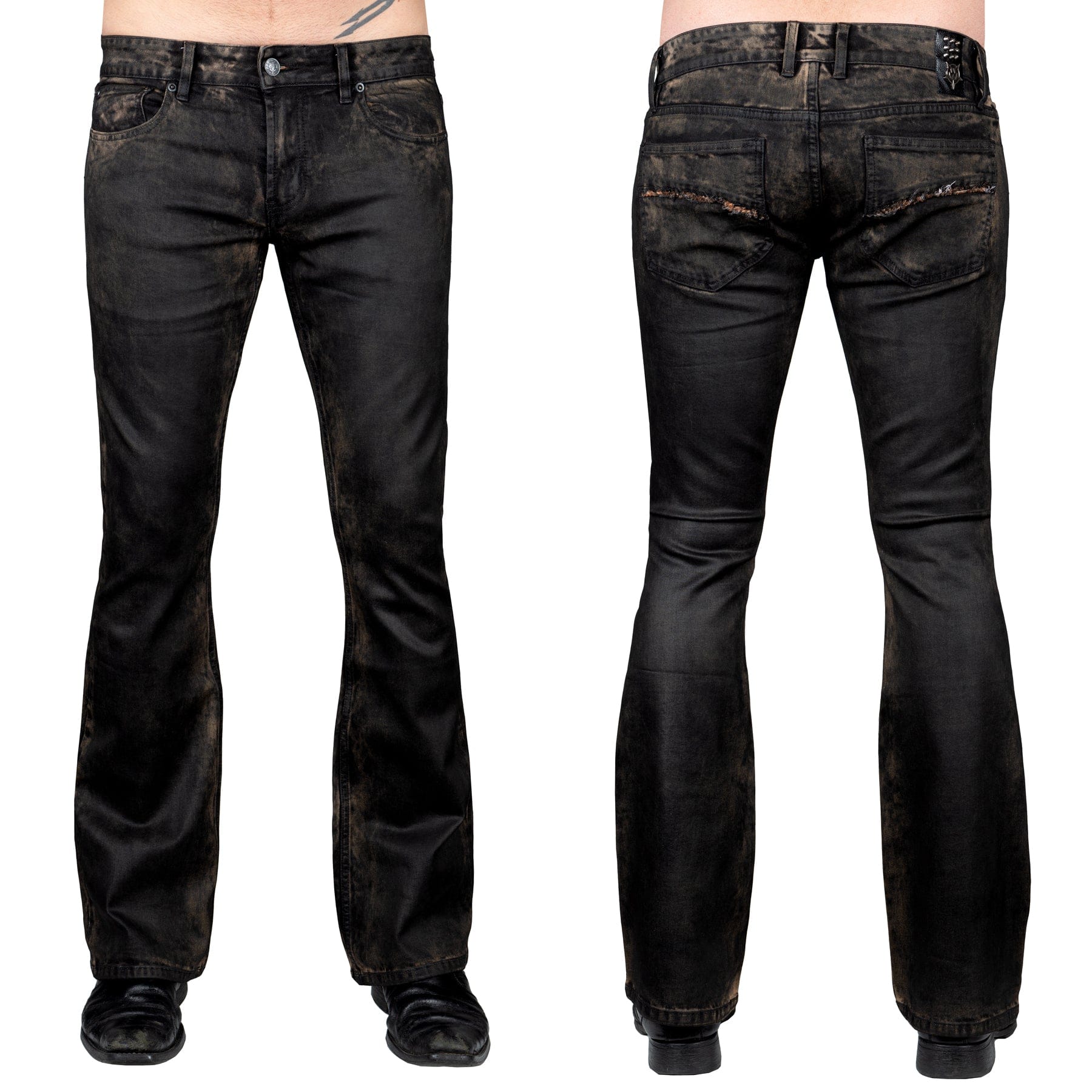 Custom Chop Shop Pants 32 Hellraiser Coated Jeans - Raw Umber - Sample