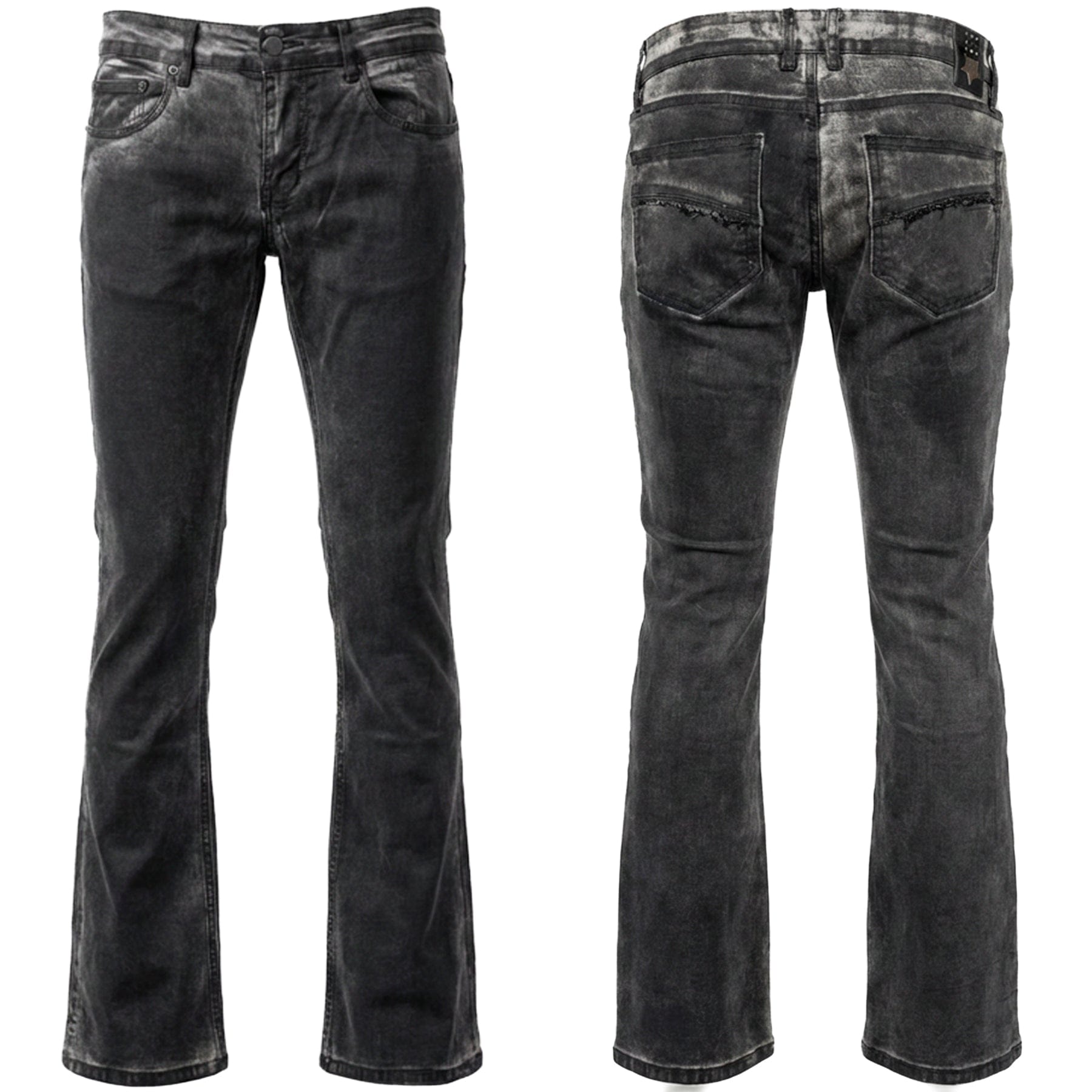 Custom Chop Shop Pants 32 Hellraiser Coated Jeans - Storm Gray - Sample