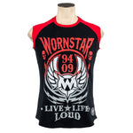 Custom Chop Shop T-Shirt Live Life Loud Red Custom Tee - Sleeveless