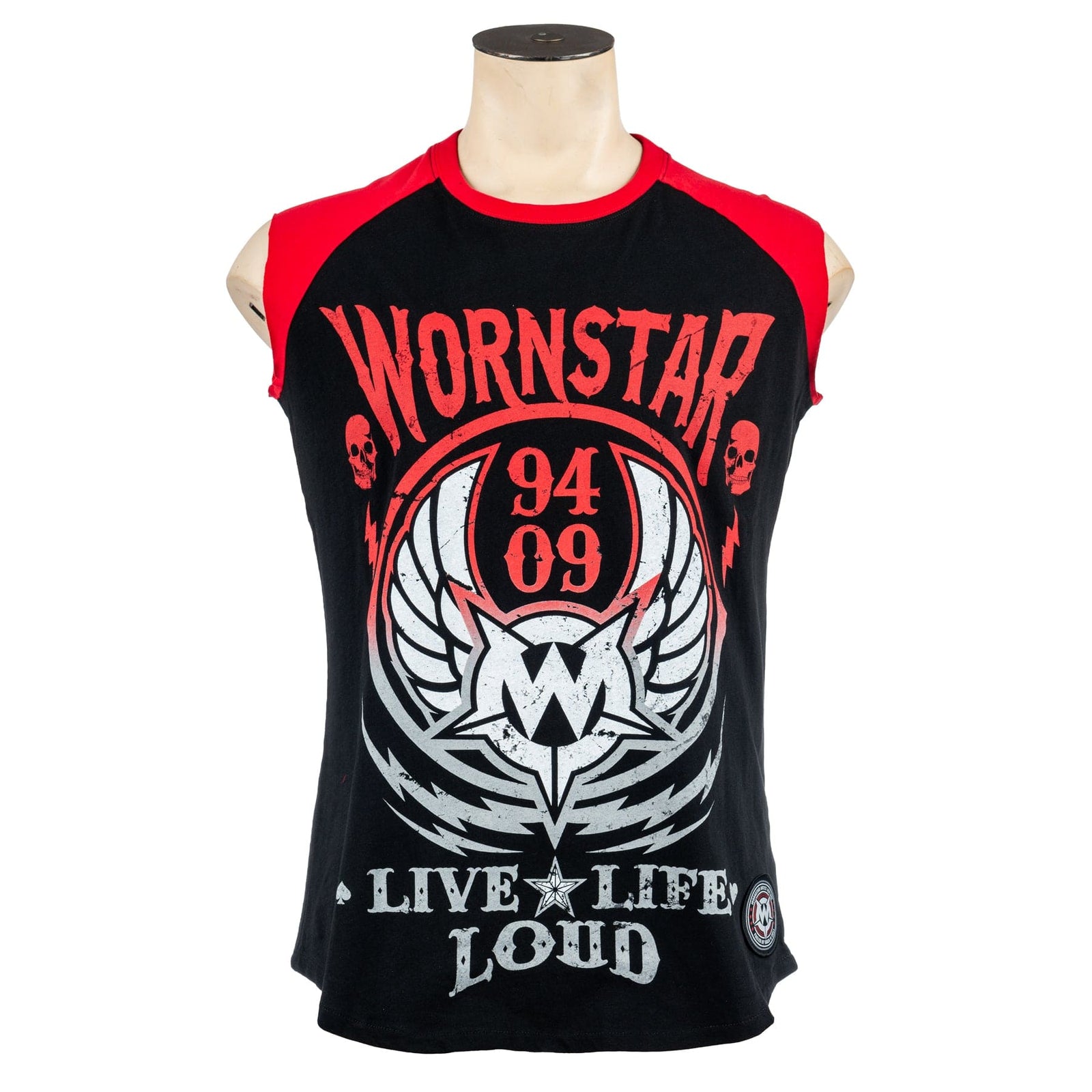 Custom Chop Shop T-Shirt Live Life Loud Red Custom Tee - Sleeveless