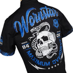 Custom Chop Shop Button Down M Maximum Overdrive Shirt - Short Sleeve