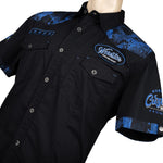 Custom Chop Shop Button Down M Maximum Overdrive Shirt - Short Sleeve