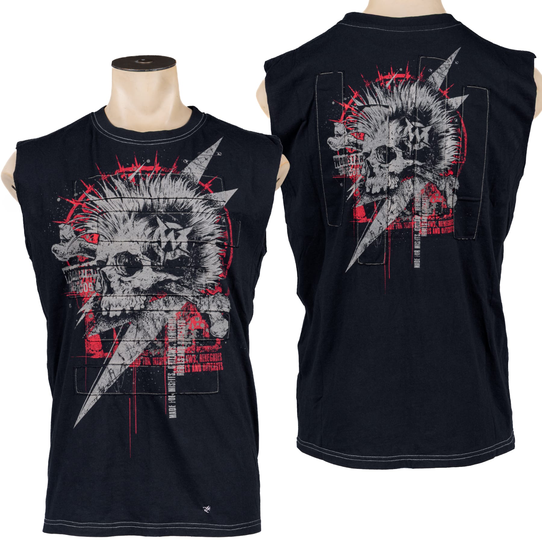Custom Chop Shop T-Shirt Riot Tee - Sleeveless - Ready to Ship - Size Large