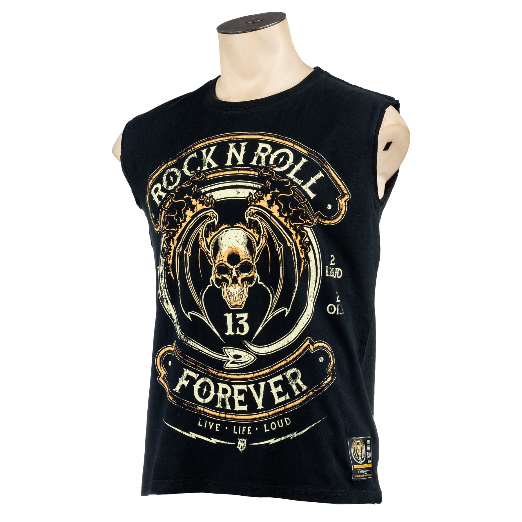 Custom Chop Shop T-Shirt Rock n Roll Forever Custom Tee - Sleeveless