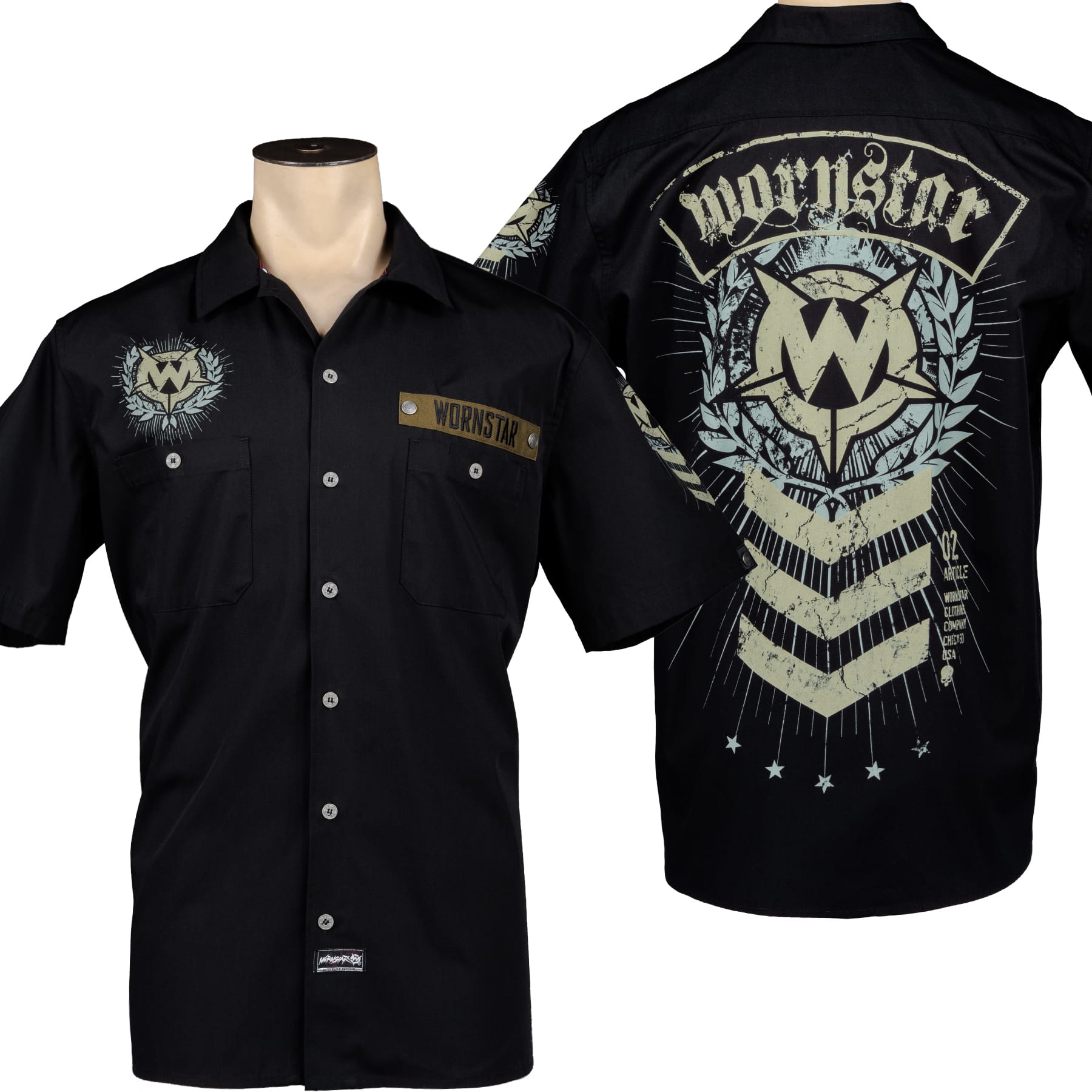 Custom Chop Shop Button Down SGT Work Shirt