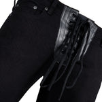 Custom Chop Shop Pants Side Button Jeans - Lace Up Fly - Ready to Ship - Size 32x34