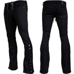 Custom Chop Shop Pants Side Button Jeans - Lace Up Fly - Ready to Ship - Size 32x34