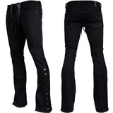 Custom Chop Shop Pants Side Button Jeans - Lace Up Fly - Ready to Ship - Size 32x34