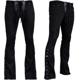 Custom Chop Shop Pants Side Button Jeans - Lace Up Fly - Ready to Ship - Size 32x34