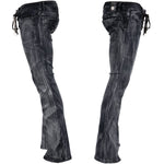 Custom Chop Shop Pants Smoke Washed Jeans - Lace Up Fly - Ready to Ship - Size 32x33