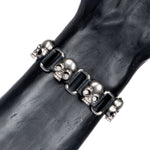 Custom Chop Shop Accessory Wornstar Bracelet - Linked Skulls