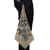 Custom Chop Shop Accessory Wornstar Custom Belt Flair - Fueled by Rock n Roll - Leopard - Brown - Ready to Ship