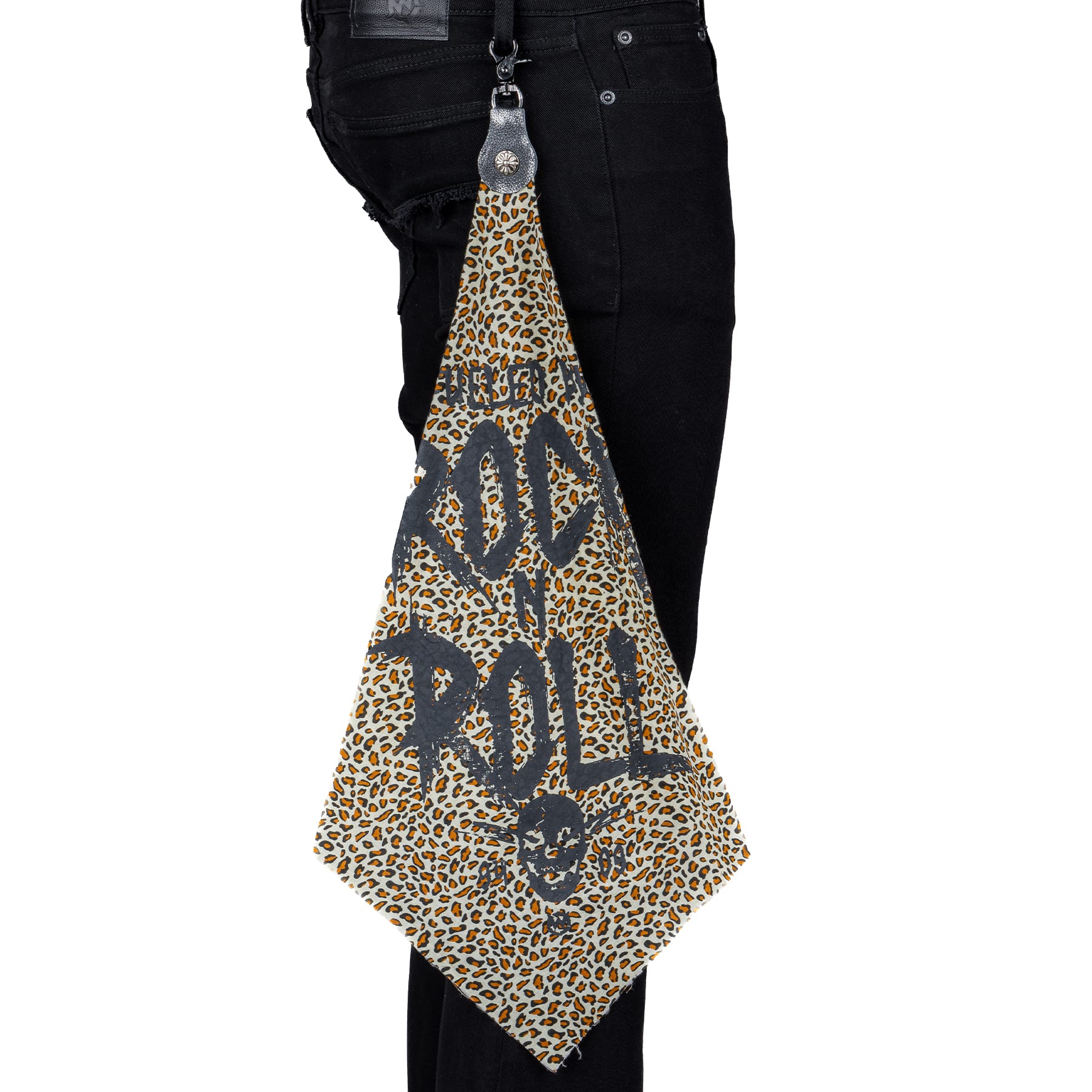 Custom Chop Shop Accessory Wornstar Custom Belt Flair - Fueled by Rock n Roll - Leopard - Brown - Ready to Ship