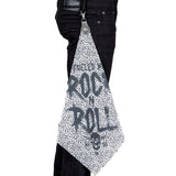 Custom Chop Shop Accessory Wornstar Custom Belt Flair - Fueled by Rock n Roll - Leopard - Gray - Gray Top - Ready to Ship