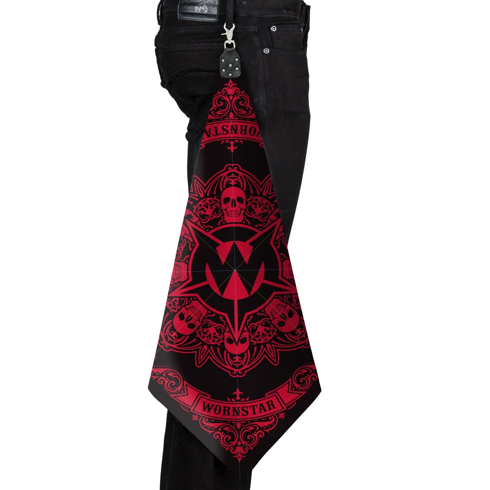 Custom Chop Shop Accessory Wornstar Custom - Belt Flair - Roulette Black Red