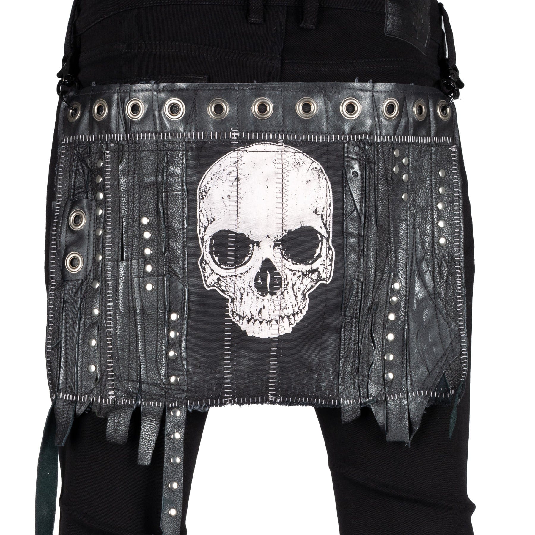Custom Chop Shop Accessory Wornstar Custom Belt Flair - Skull - WSCBF25-003