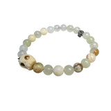 Custom Chop Shop Accessory Wornstar Custom Bracelet - Italian Onyx Beads with Skulls - Ready to Ship