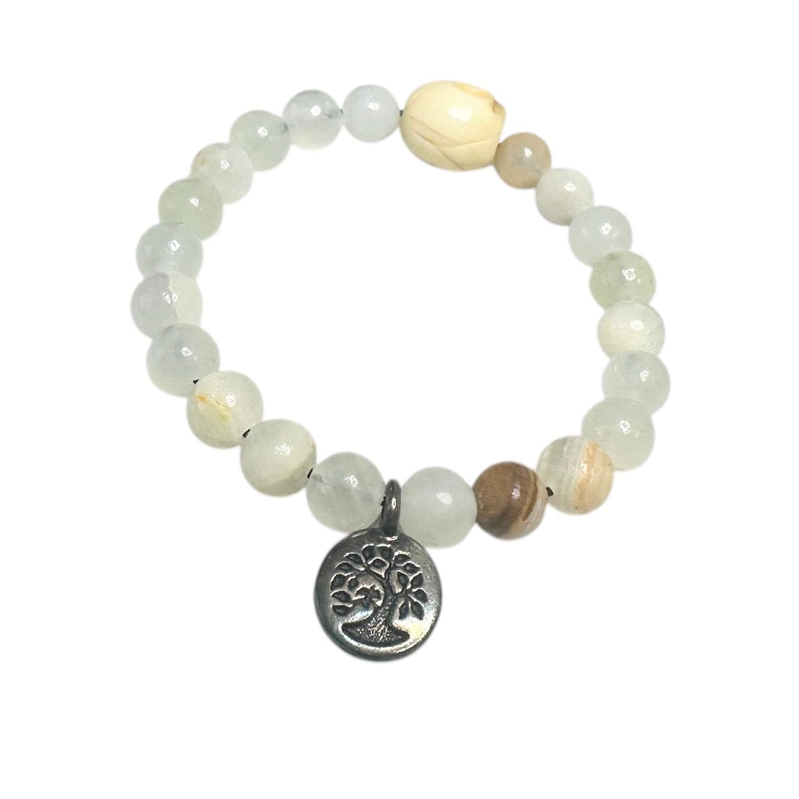 Custom Chop Shop Accessory Wornstar Custom Bracelet - Italian Onyx Beads with Tree of Life - Ready to Ship