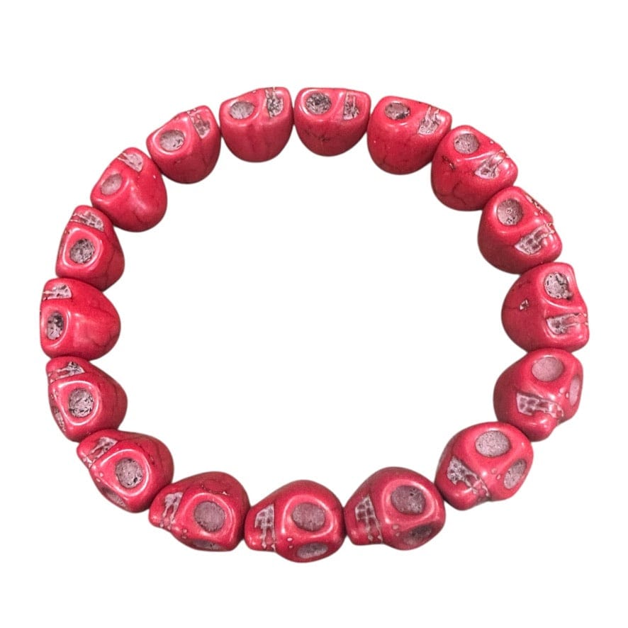 Custom Chop Shop Accessory Wornstar Custom Bracelet - Them Bones - Red - Ready to Ship