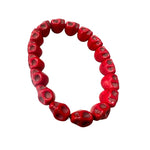Custom Chop Shop Accessory Wornstar Custom Bracelet - Them Bones - Red - Ready to Ship
