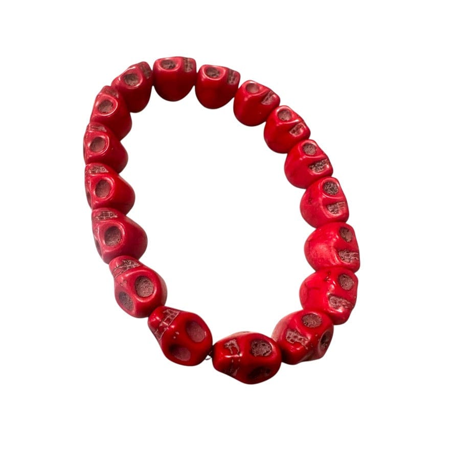 Custom Chop Shop Accessory Wornstar Custom Bracelet - Them Bones - Red - Ready to Ship