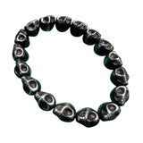 Custom Chop Shop Accessory Wornstar Custom Bracelet - Them Bones - Silver and Black - Ready to Ship