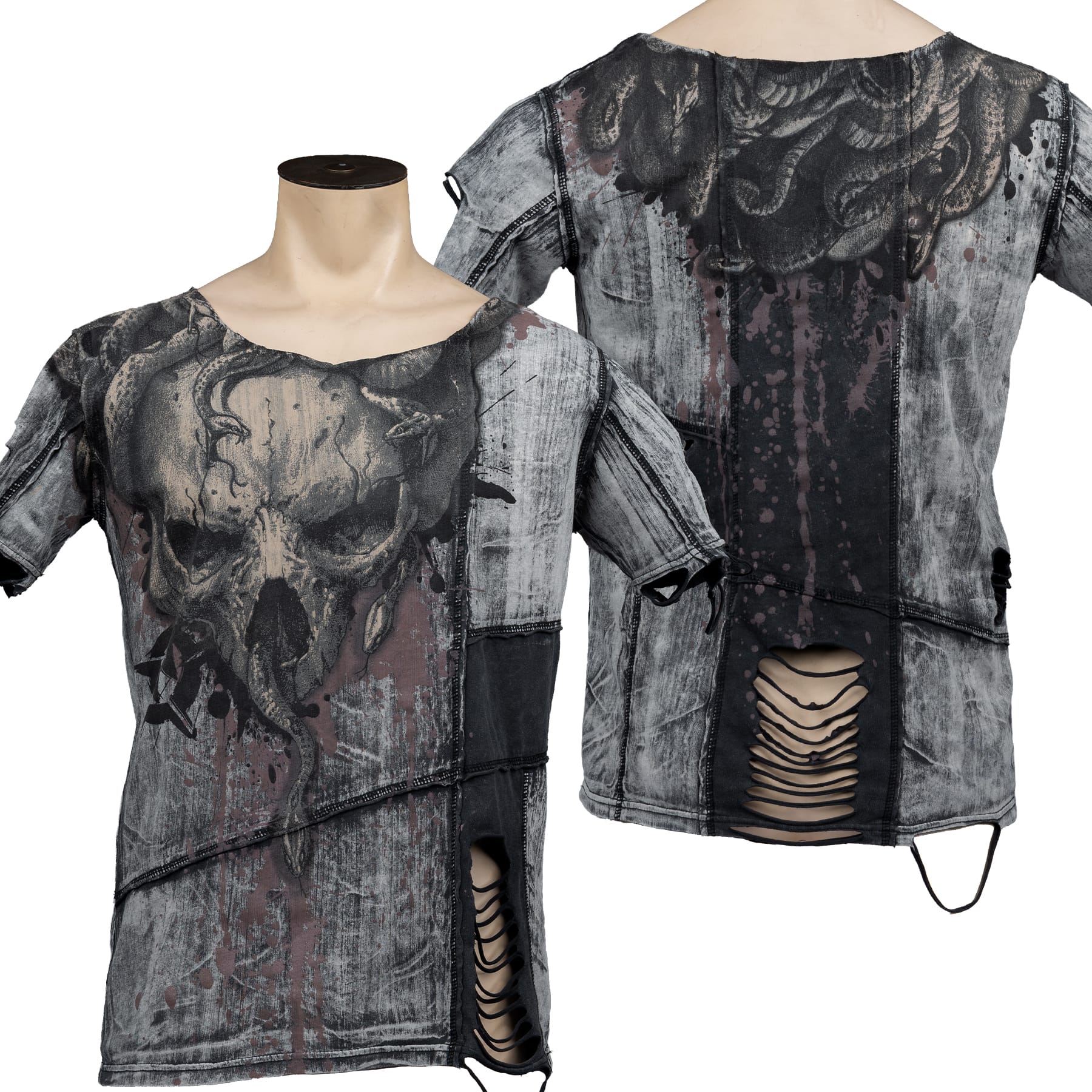 Custom Chop Shop T-Shirt Wornstar Custom Cut Tee - One of a Kind -  Ready to Ship - Size Medium
