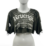 Custom Chop Shop T-Shirt Wornstar Custom Cut Tee - Ready to Ship - Cropped Casque Tee - One Size