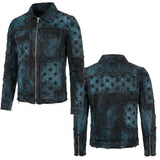 Custom Chop Shop Jacket Wornstar Custom Handmade Jacket - Dark Skye Patchwork