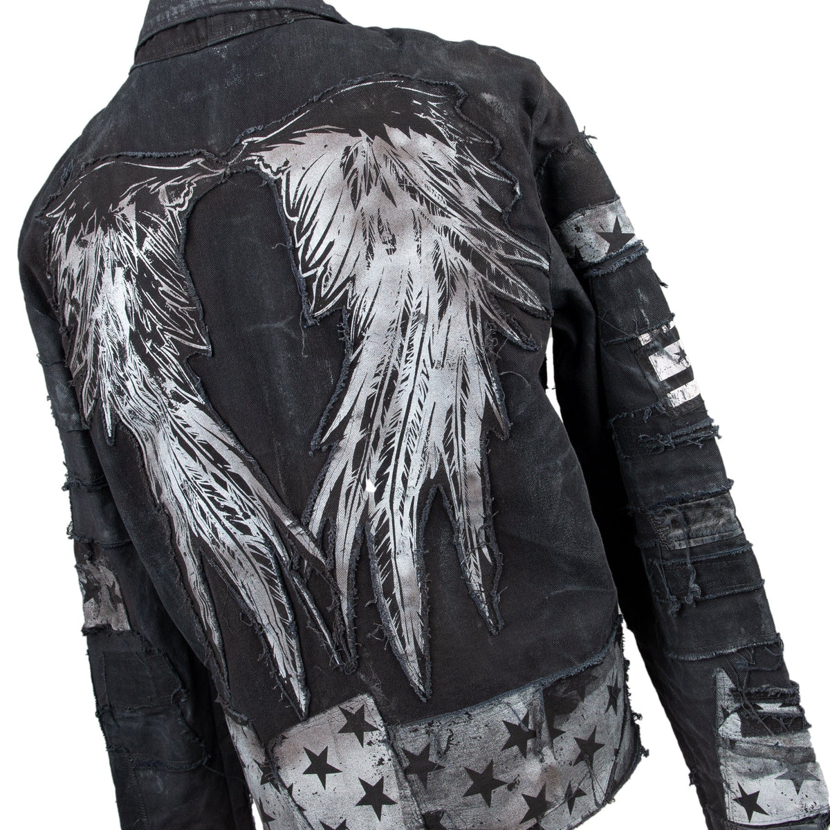 Custom Chop Shop Jacket Wornstar Custom Handmade Jacket - Grievous Angel