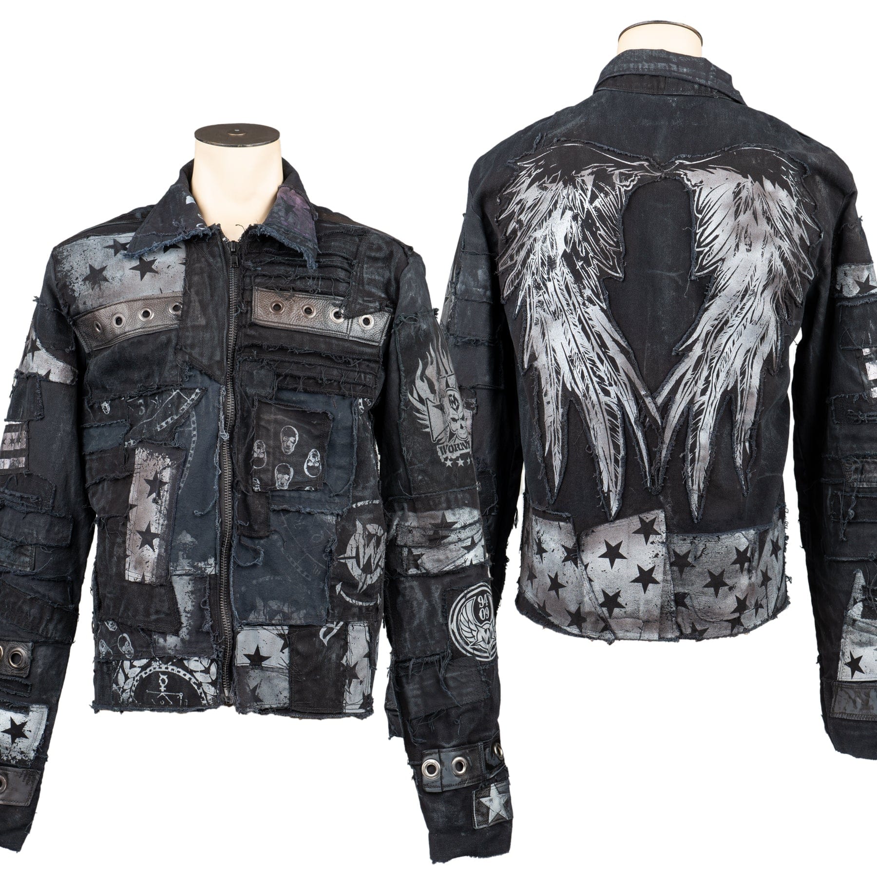 Custom Chop Shop Jacket Wornstar Custom Handmade Jacket - Grievous Angel