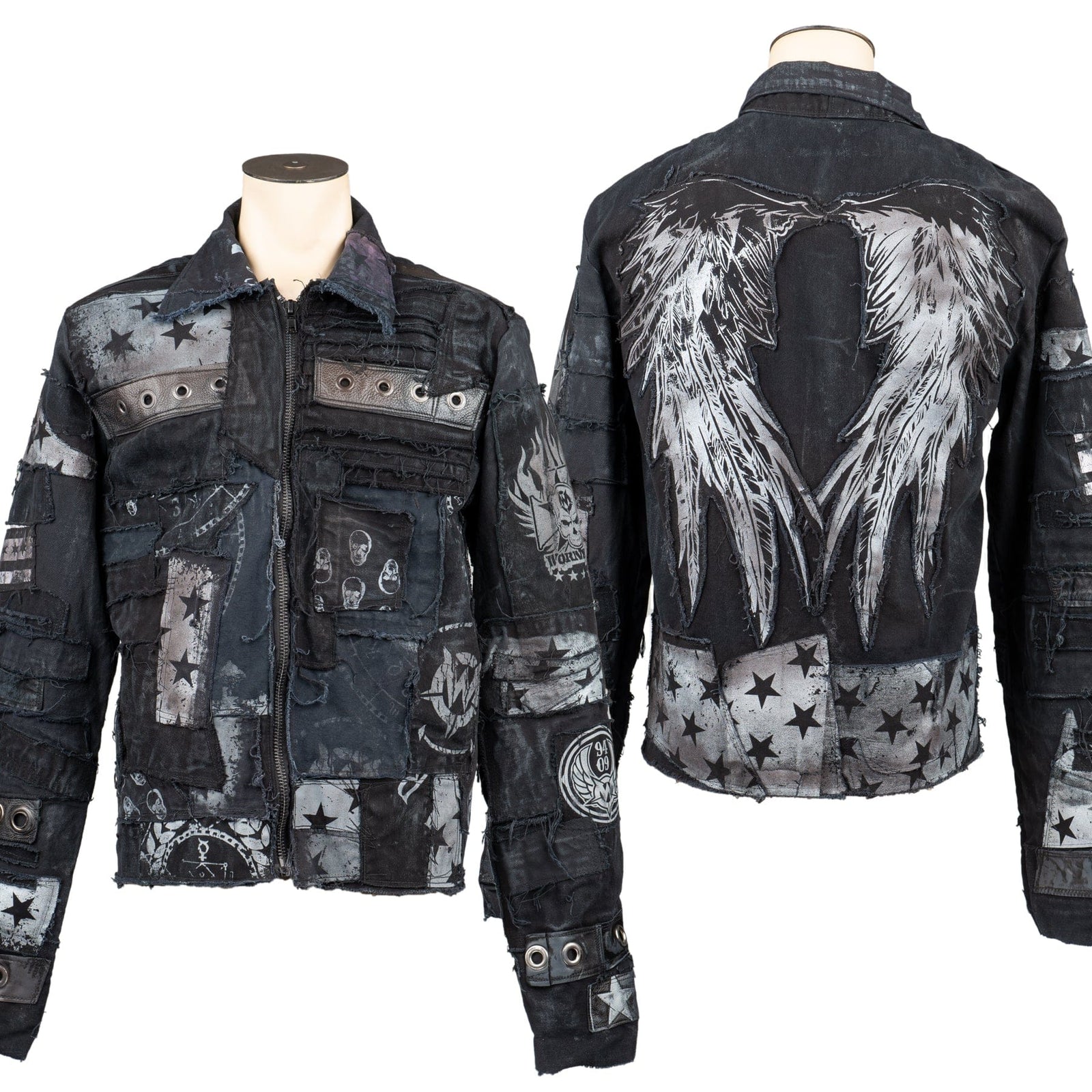 Custom Chop Shop Jacket Wornstar Custom Handmade Jacket - Grievous Angel